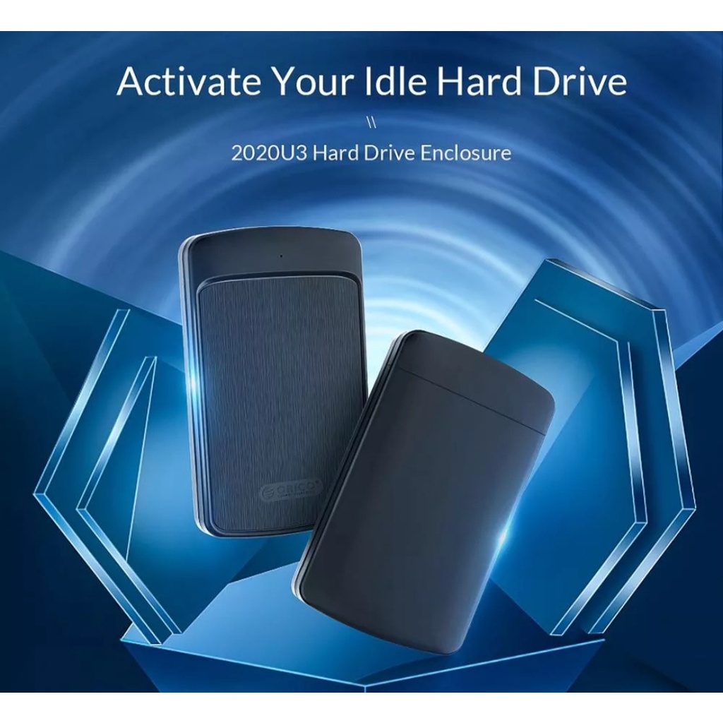 Box ổ cứng 2.5'' Orico 2020U3  - Dùng cho HDD, SSD - SP Chính hãng bảo hành 12 tháng