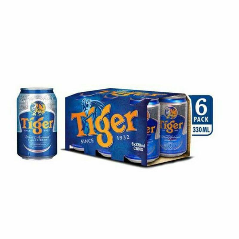 Bia Tiger lốc 6 lon x 330ml