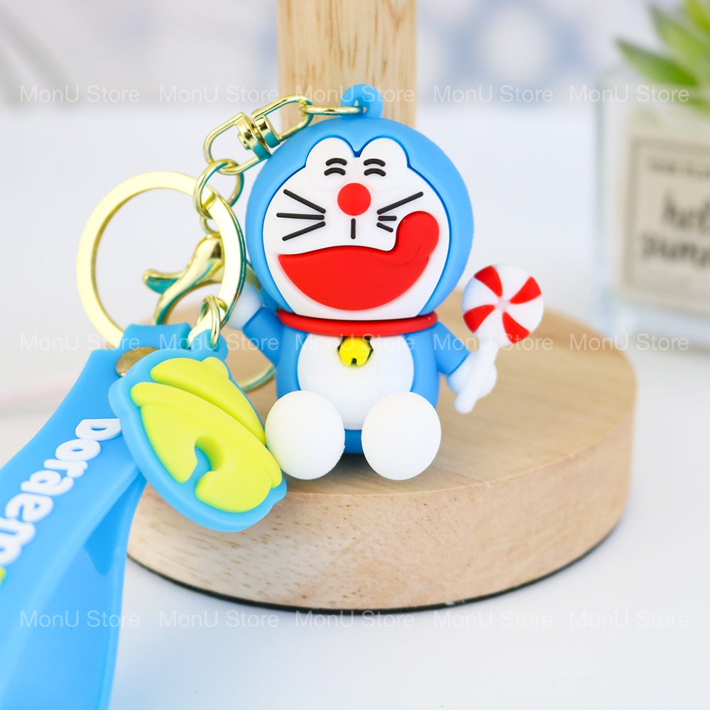 Móc khóa DORAEMON DOREMON ăn bánh loại tốt MonUStore MON0293 TooYoo