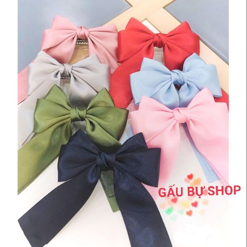 Kẹp tóc nơ - Cột tóc nơ / Nơ kẹp tóc Hàn Quốc dễ thương - Gấu bự shop