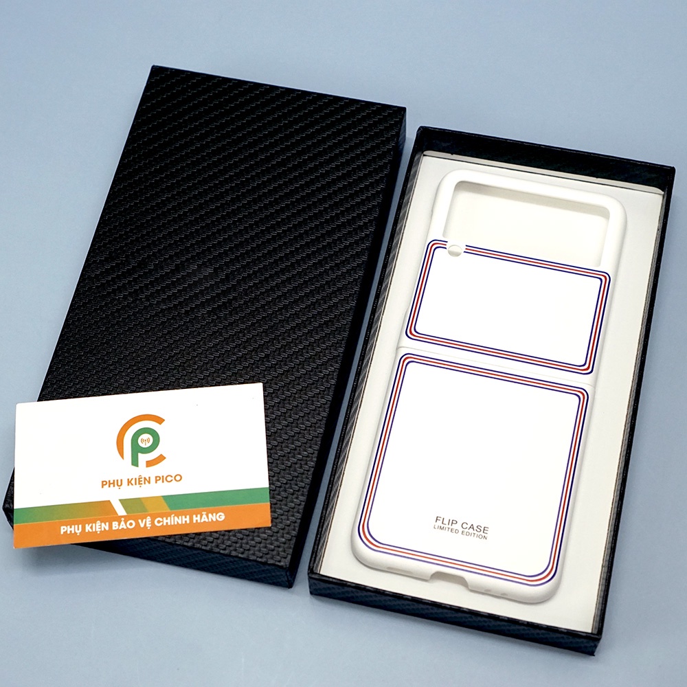 Ốp lưng Samsung Z Flip 3 Cao Cấp Thom Browne limited edition có kính cường lực - Ốp Samsung Galaxy Z Flip 3 5G