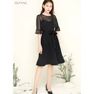 Đầm voan tay loe GUMAC MS05938_DEN