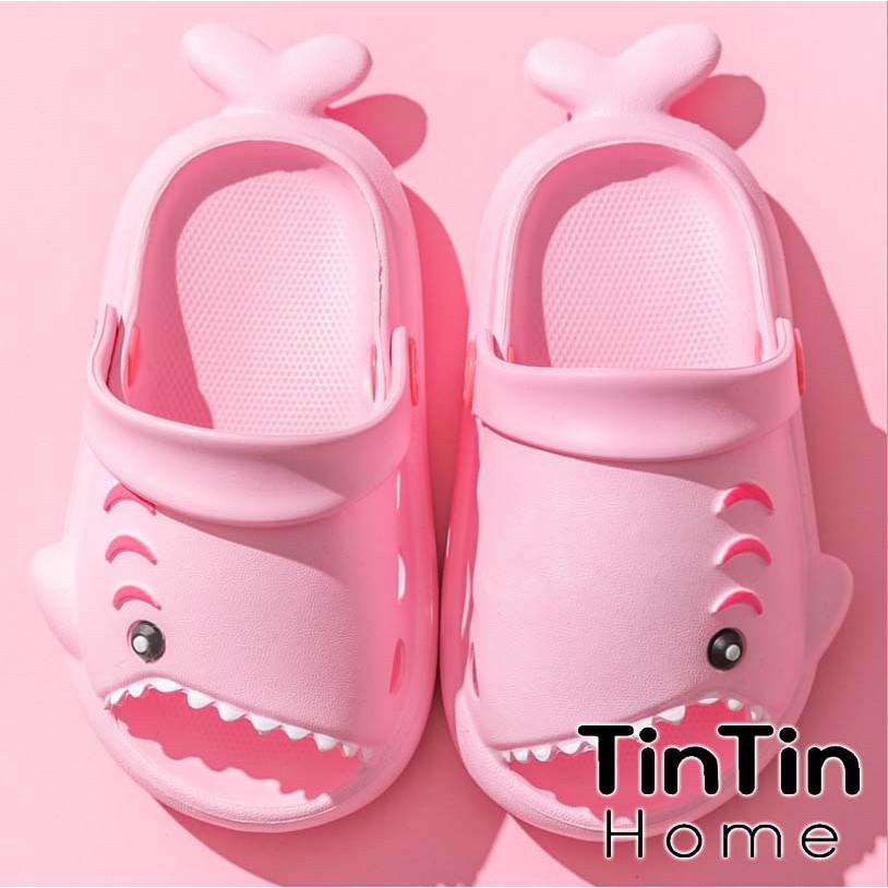 DÉP SỤC CHO BÉ TRAI, BÉ GÁI CHÍNH HÃNG CHALK BEAR HÌNH CÁ MẬP BABY SHARK SIÊU NHẸ, SANDAL TRẺ EM DTE08