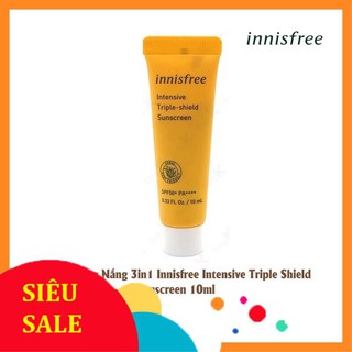 [RẺ VÔ ĐỊCH] [ Mẫu 2020] Kem Chống Nắng Innisfree Intensive Triple Care Mini 10ml
