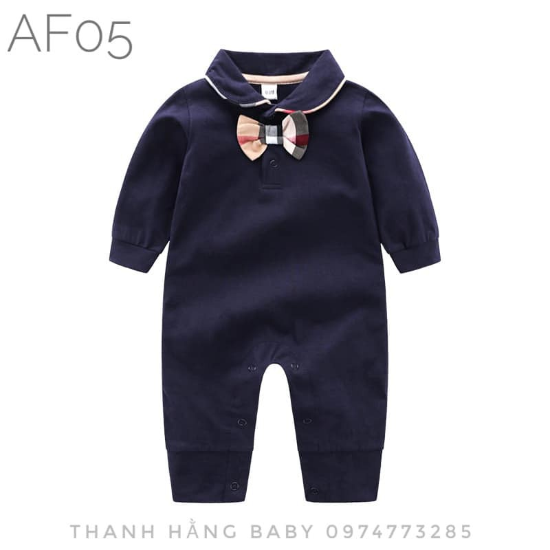 Body Thiếu Gia Dài Tay Cho Bé Thanh Hằng Baby từ 3 -13 Kg