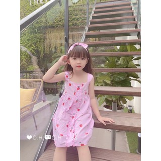 Váy lanh size nhỡ cho bé gái