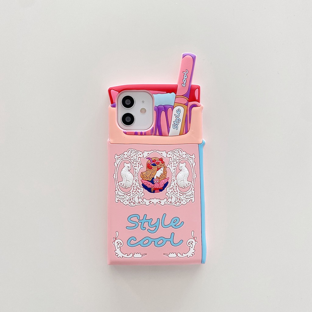 Ốp Điện Thoại Silicon Mềm Hình Cô Gái Cho Iphone 12 pro max 11 pro max xs max xr x 7 8 plus