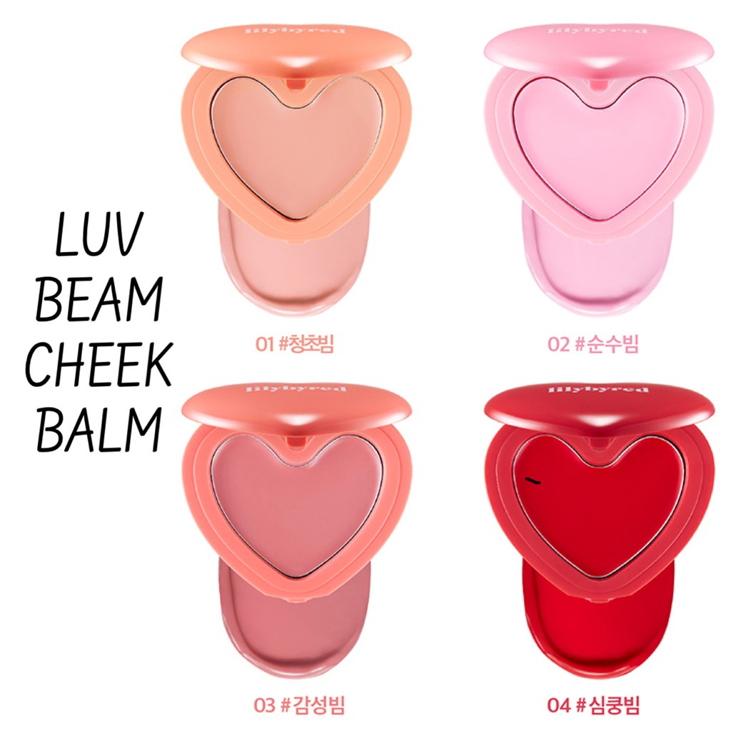 MÁ HỒNG DẠNG KEM LILYBYRED LUV BEAM CHEEK BALM 3.5G CHÍNH HÃNG - 9904