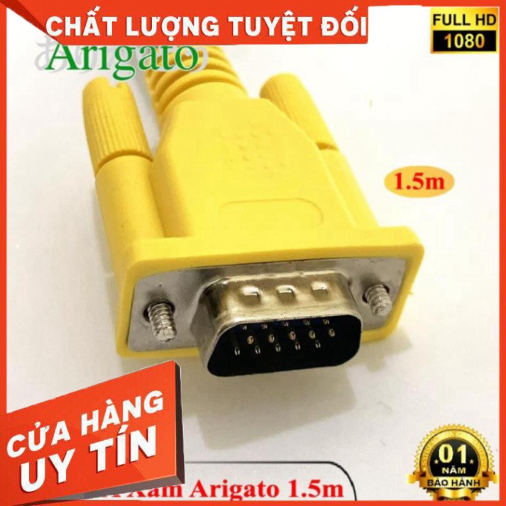 Dây VGA 1.5m Xám Arigato ARIGATO Đảm Bảo Chất Lượng