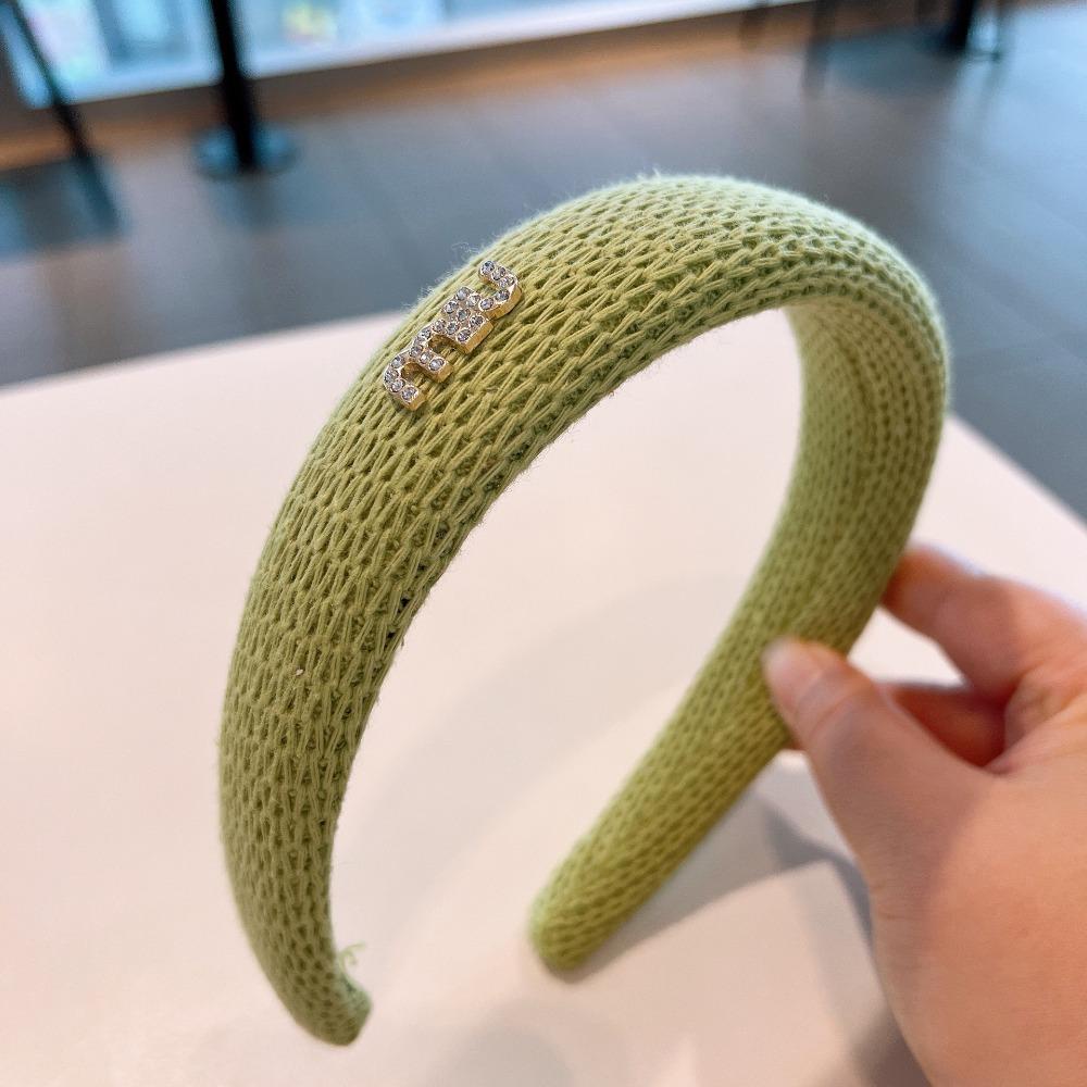 Cài Tóc Đan Len Màu Trơn Thời Trang Mùa Đông Xinh Xắn Cho Nữ 2life