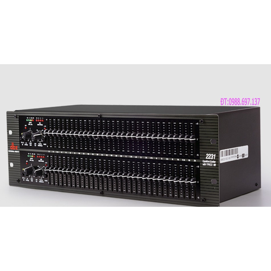 lọc xì equalizer cao cấp dbx 2231 - lọc âm karaoke dbx