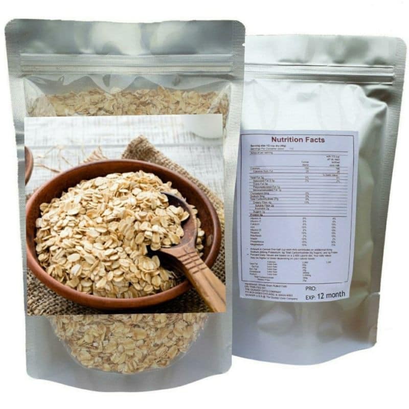 1Kg Yến mạch nguyên hạt cán dẹt QK.