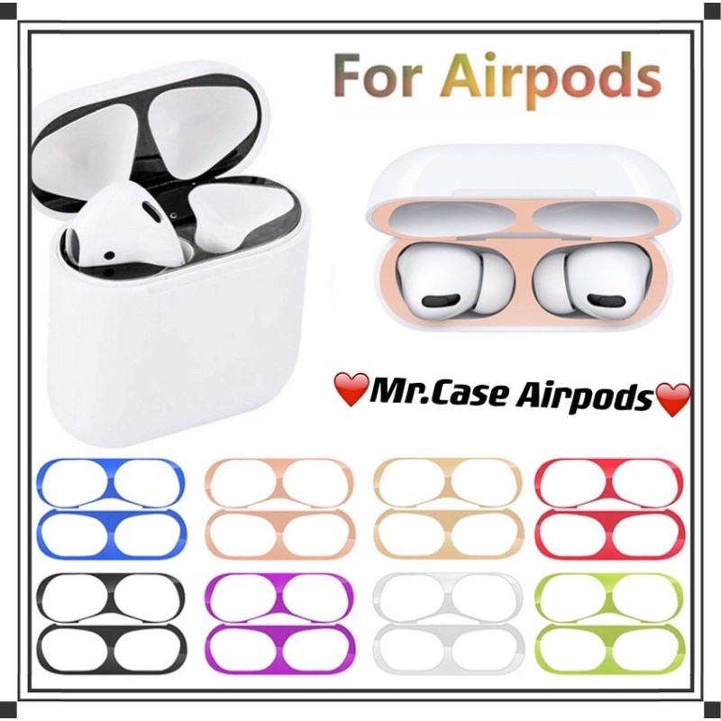 Miếng dán chống bụi s bảo vệ cho hộp sạc tai nghe Airpods 1/2 và Pro - Mr.Case