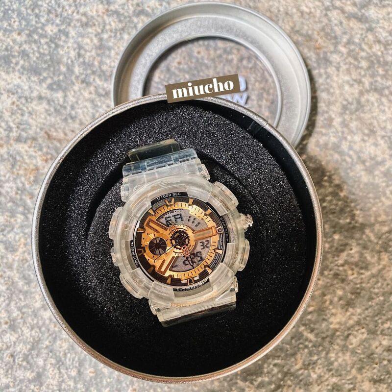 [Mã FASKT4 giảm 10K đơn 50K] Đồng hồ nữ thể thao dây cao su chống nước DH169 Miucho