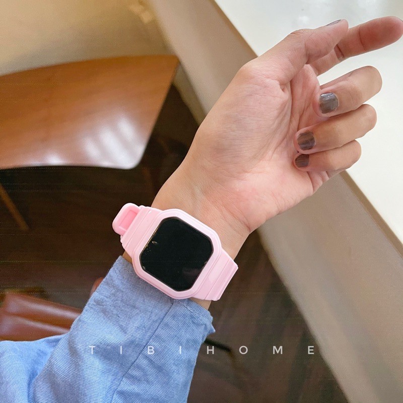 SALE 1xx ĐỒNG HỒ LED CẢM ỨNG NB201 UNISEX NAM NỮ DÂY CAO SU SIÊU BỀN 4 màu hot trend tặng hộp | BigBuy360 - bigbuy360.vn