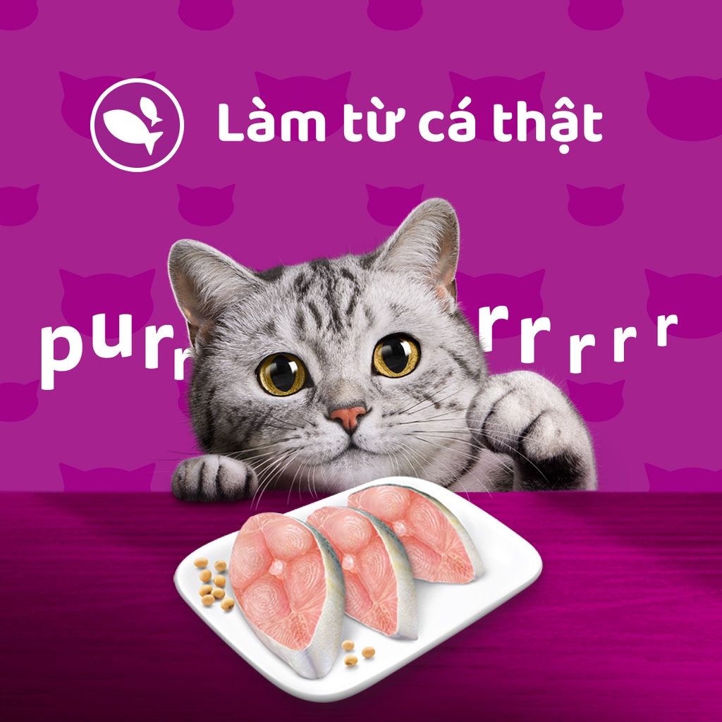 Thức Ăn Dạng Sốt Cho Mèo Con WHISKAS Junior Vị Cá Thu 80G