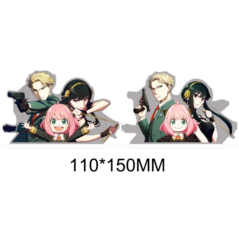 Miếng Dán 3d Anime SPY×FAMILY Anya Yor Forger Twilight Chống Thấm Nước Nhiều Màu Sắc