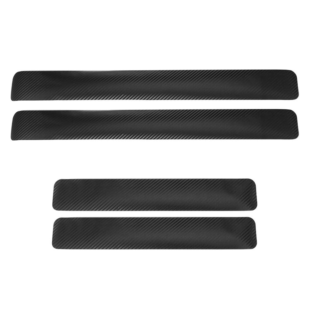 Bộ 4 Miếng Dán Bảo Vệ Chống Trầy Xước Bằng Sợi Carbon Cho Cửa Xe Hơi