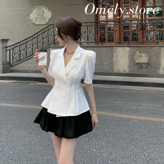 Set Vest Blazer Kèm Chân Váy Bồng Siêu Xinh Phong Cách