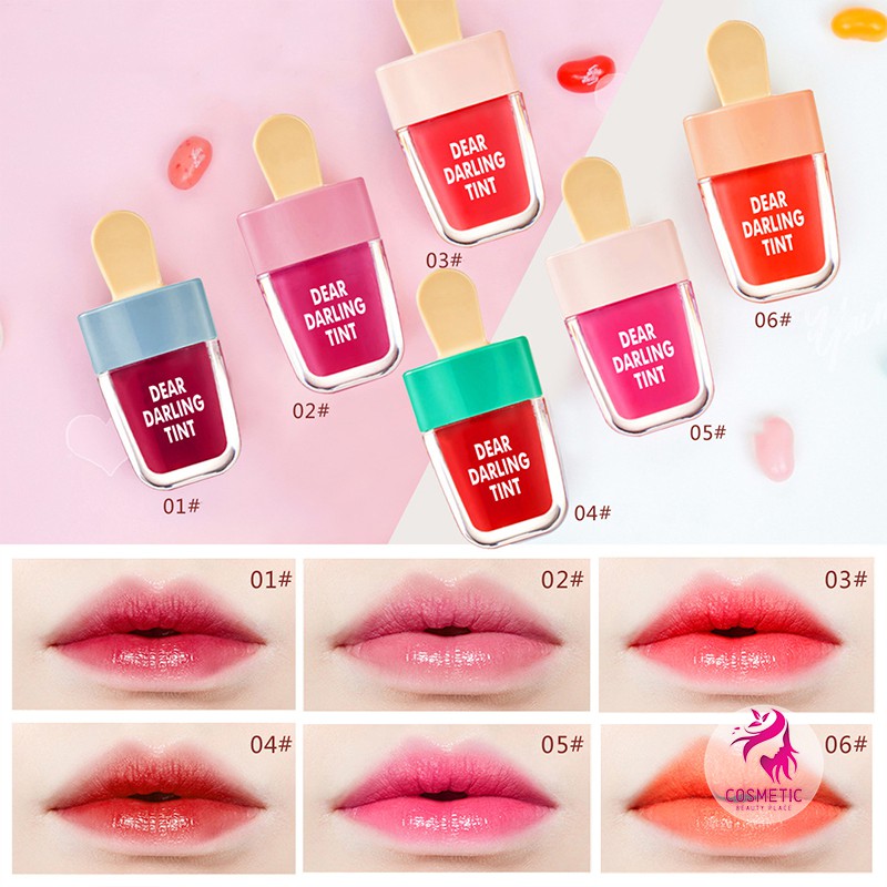 Son Bóng Có Màu NOVO Dear Darling Tint Chống Nước Hình Que Kem Siêu Dễ Thương P322