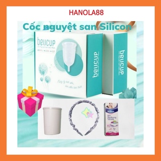 Cốc nguyệt san BeUCup Silicon siêu mềm và Gel vệ sinh chính hãng được bộ Y tế chứng nhận an toàn