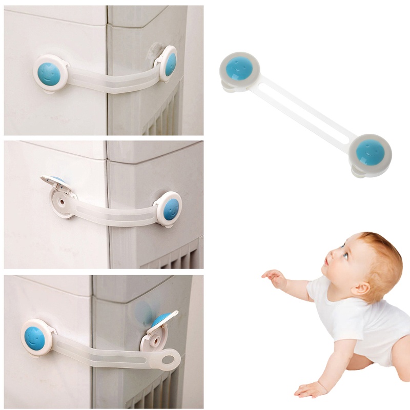Khóa cửa tủ chén/tủ lạnh/tủ kéo bảo vệ an toàn cho trẻ em