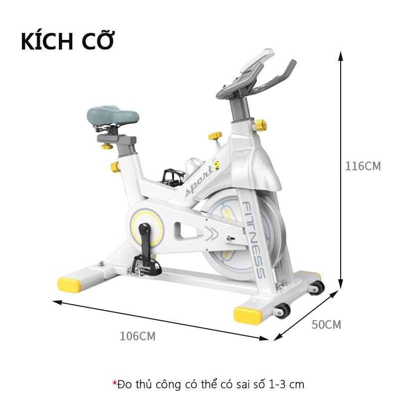Xe đạp thể dục Fitness Q8 cản lực từ tính, chống mài mòn, chống ồn