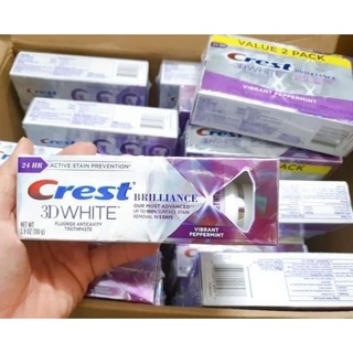 kem đánh răng Crest 3D white Brilliance 110g Mỹ