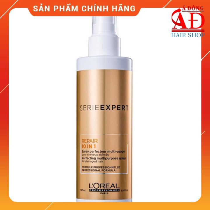 Xịt dưỡng tóc khô hư tổn L'Oreal Professionnel Serie Expert Repair 10 in 1 Perfecting Multi-Purpose Spray (190ml)