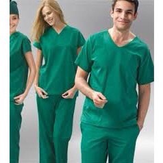 Bộ quần ao phẫu thuật xanh