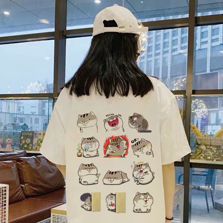 ÁO THUN TAY LỠ MÈO AMI NAM NỮ