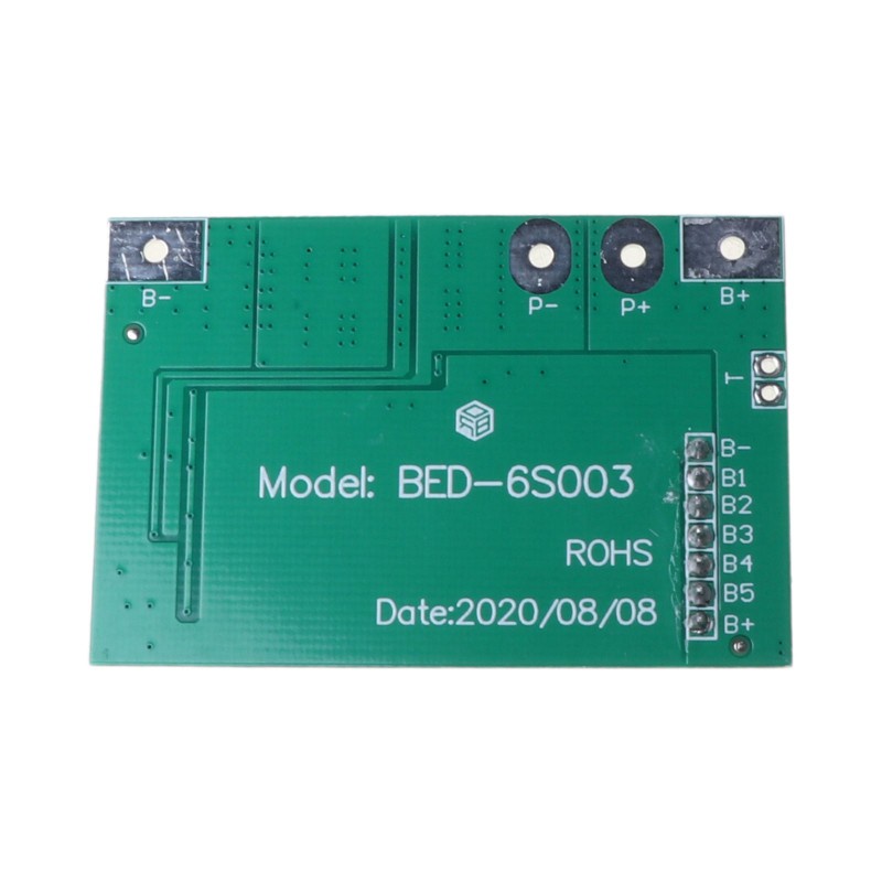 folღ 6S 22.2V Li-ion 18650 Lithium Battery BMS Charger Protection Board with Balance