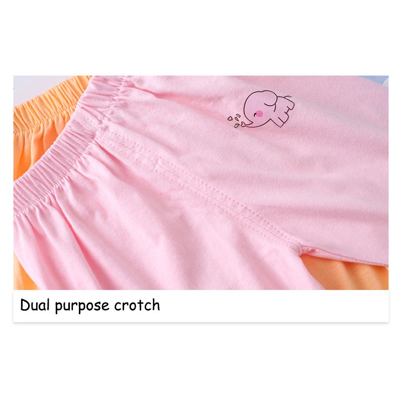 Quần dài SANITKUN 100% cotton ống rộng chống muỗi họa tiết hoạt hình cho bé