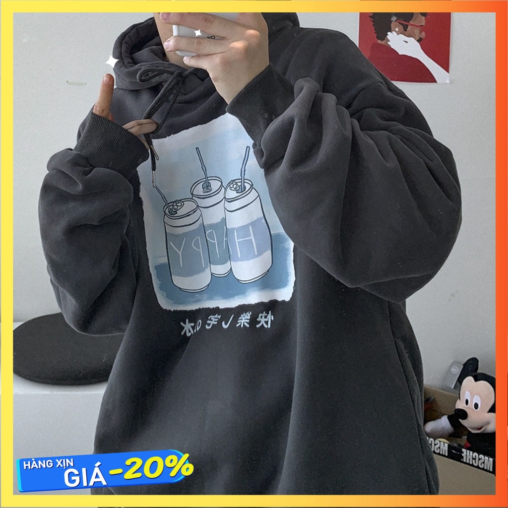 Áo khoác sweater dáng rộng phong cách Unisex Happy Pinktop 11 | BigBuy360 - bigbuy360.vn