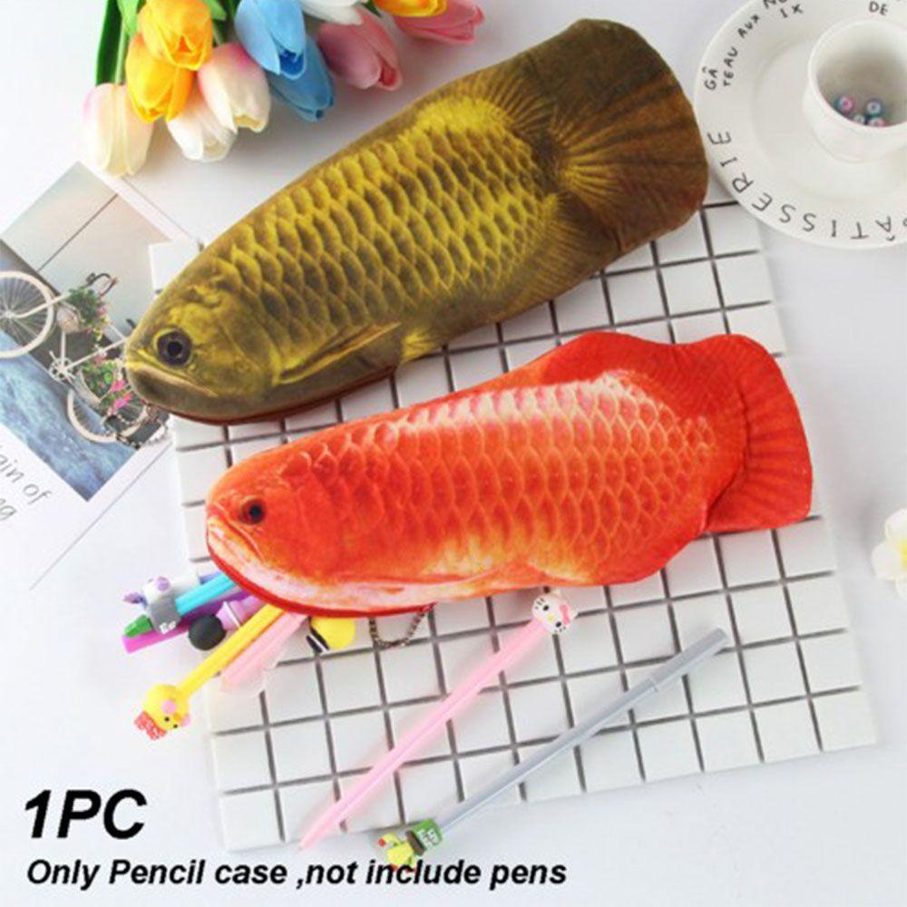 Túi Đựng Bút Hình Cá 3D Sáng Tạo