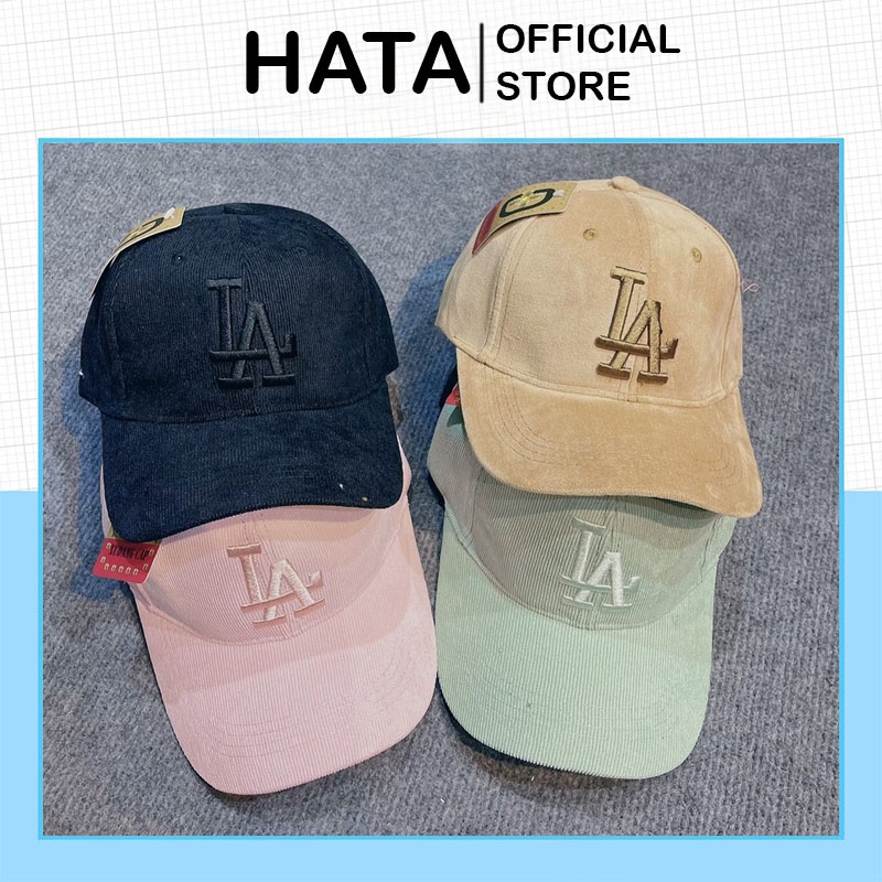 Mũ - Nón Lưỡi Trai  Unisex Nam nũ ULZZANG Thêu Chữ LAFASHION Chất Nhung Cao Cấp - Hata24h