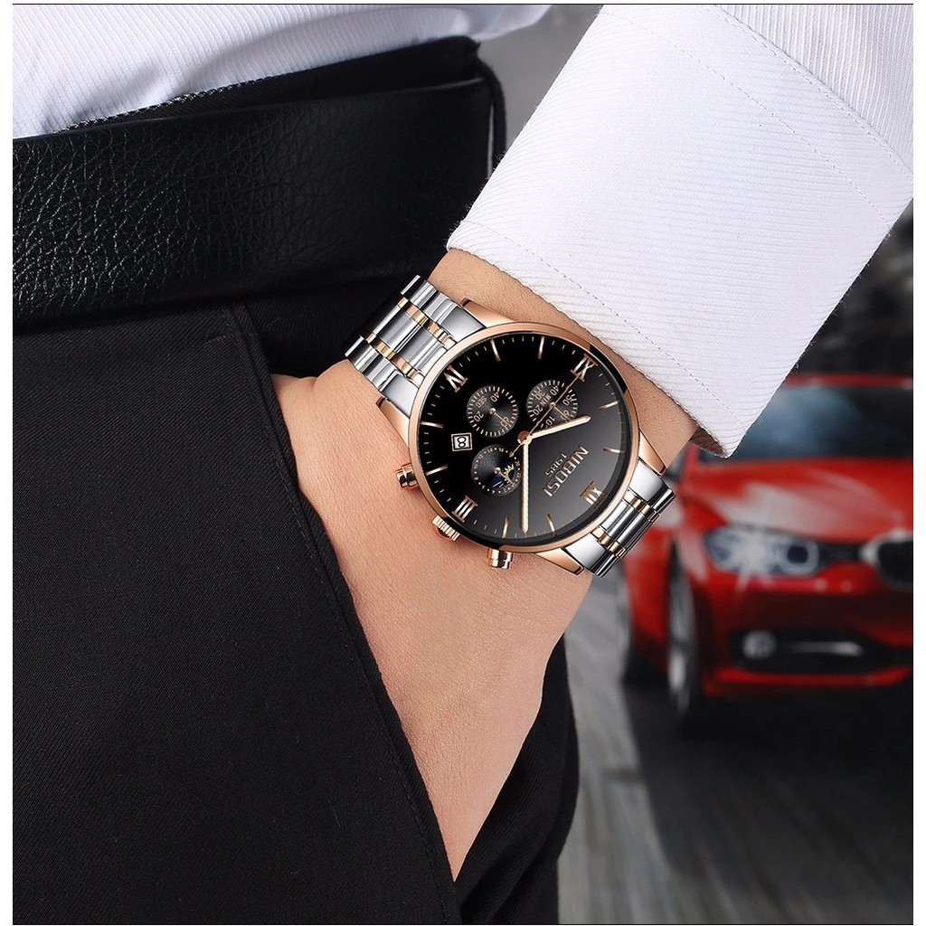 Đồng Hồ Nam NIBOSI JAPAN Mặt Kính Gia Công Siêu Bền | BigBuy360 - bigbuy360.vn