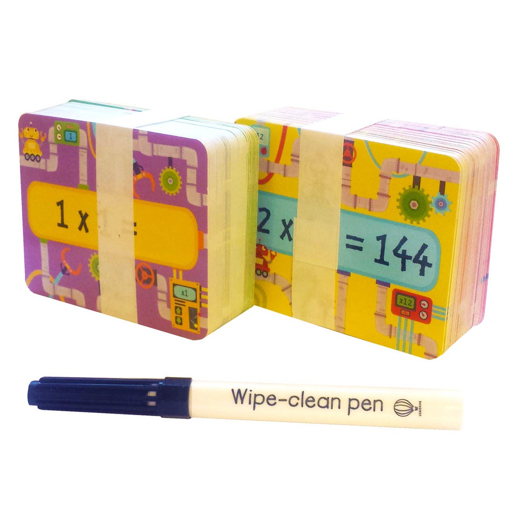 Flashcard - Thẻ học toán bằng tiếng Anh: Times tables flashcards
