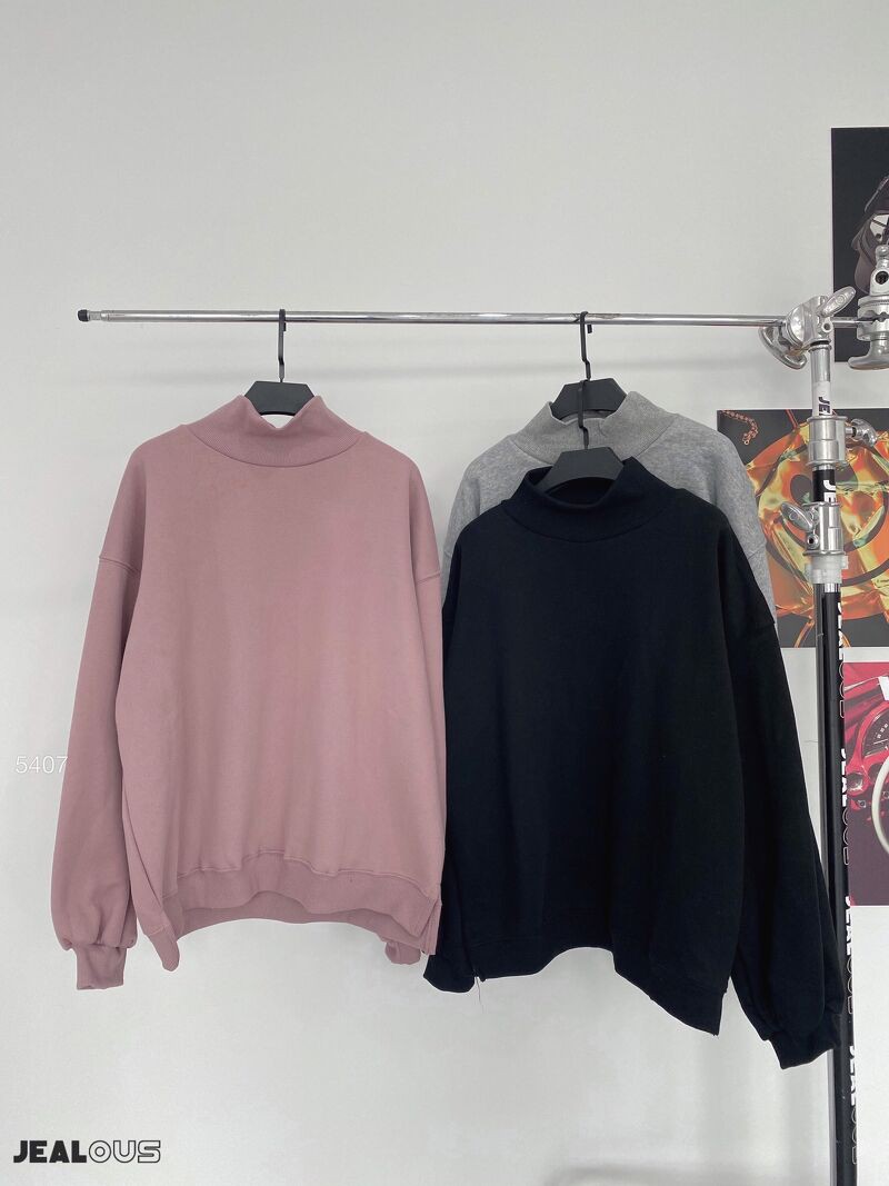 Áo nỉ cổ cao, áo nỉ nữ trơn mác Sjia 5407 | BigBuy360 - bigbuy360.vn