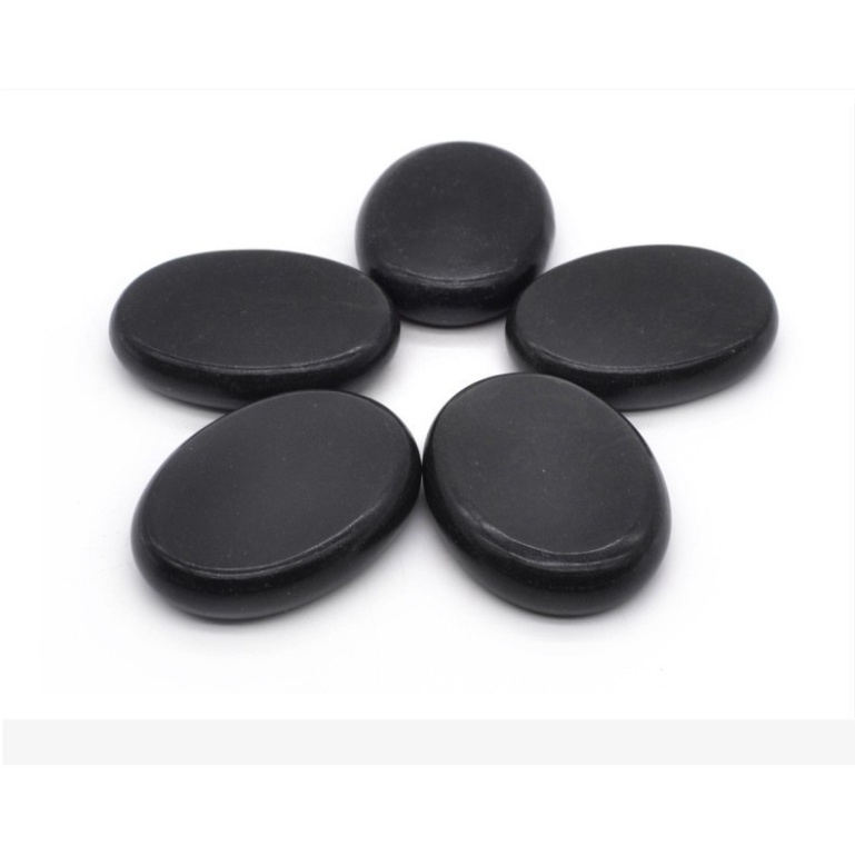 Đá nóng, Đá massage body đả thông kinh lạc oval 8x6cm tròn 8x8cm 3x4cm
