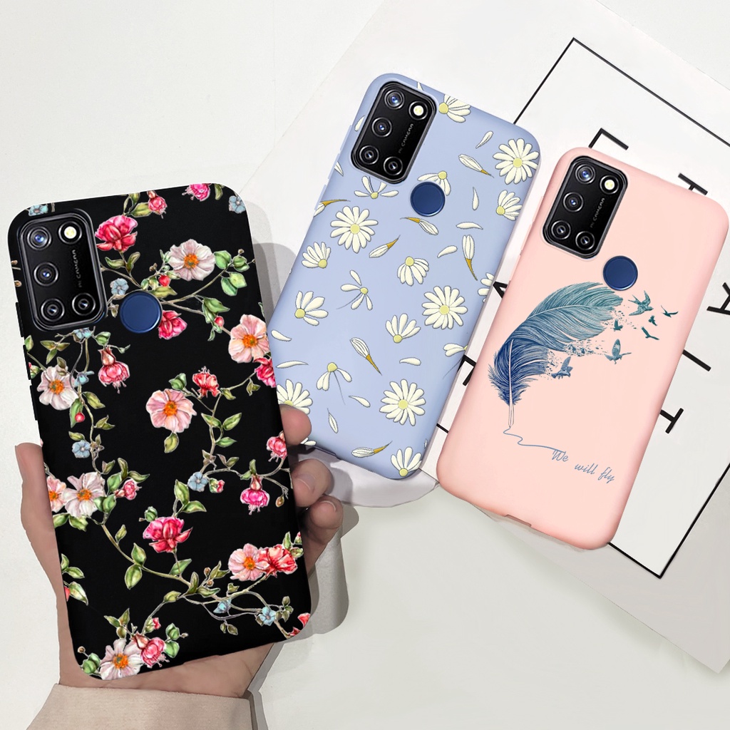 Ốp điện thoại tpu dẻo họa tiết hoạt hình dễ thương cho realme 7i / realme c17 rmx2103 rmx2101 realme7i realmec17