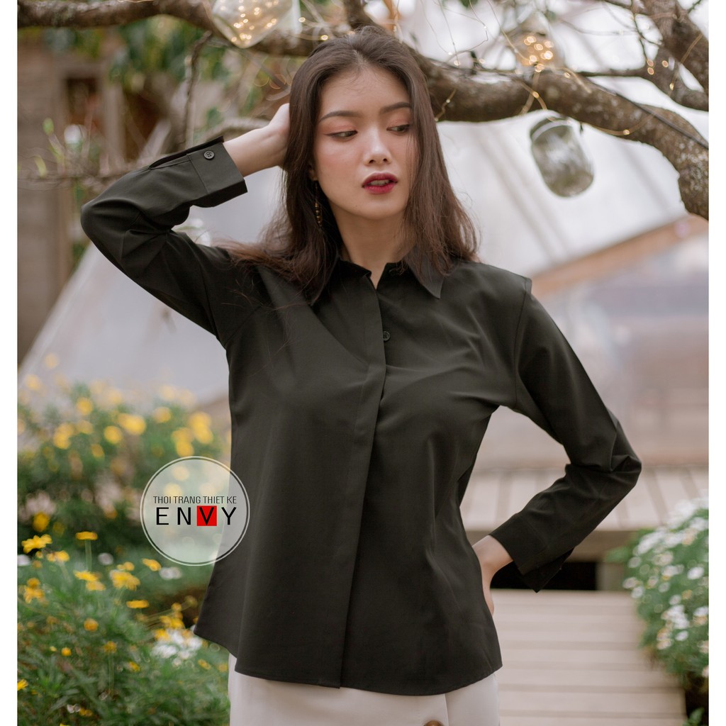 [Mã BMBAU50 giảm 7% đơn 99K] Áo sơ mi nữ truyền thống ENVY - S0095 | BigBuy360 - bigbuy360.vn