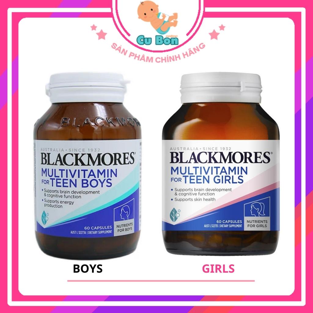 Viên uống Blackmores Multivitamin For Teen Boys/girls hộp 60 viên của Úc dành cho lứa tuổi dậy thì