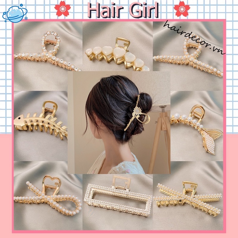 Kẹp Tóc Kim Loại Hình Móng Vuốt Thời Trang Hàn Quốc