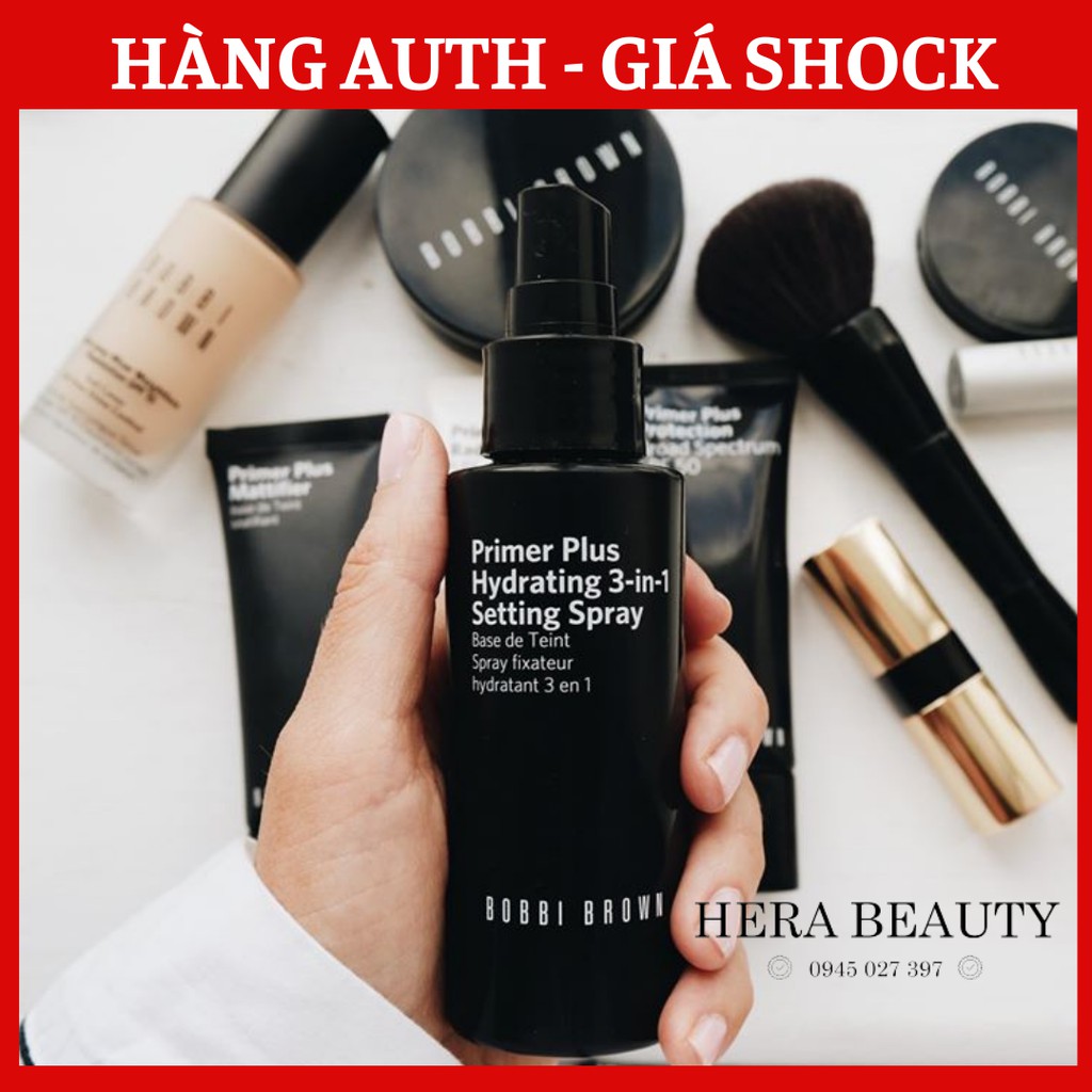 Tem hãng- Xịt Khoáng Bobbi Brown 100ml Cấp Ẩm & Cố Định Lớp Trang Điểm Bobbi Brown Primer Plus Hydrating Spray | BigBuy360 - bigbuy360.vn