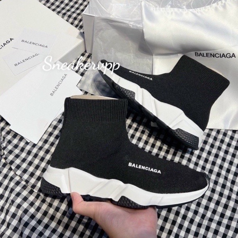 [Full box-11] giày thể thao Balenciaga speed đen cao cổ mới