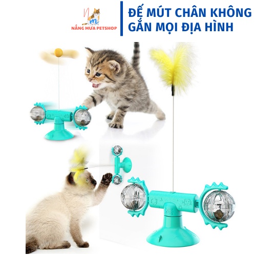 Đồ chơi cho mèo, đồ chơi cối xay gió xoay tròn, đồ chơi mèo
