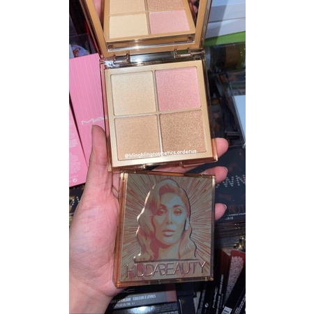 [Sale 50%] Bảng highlight Huda Glow Obsessions màu Light