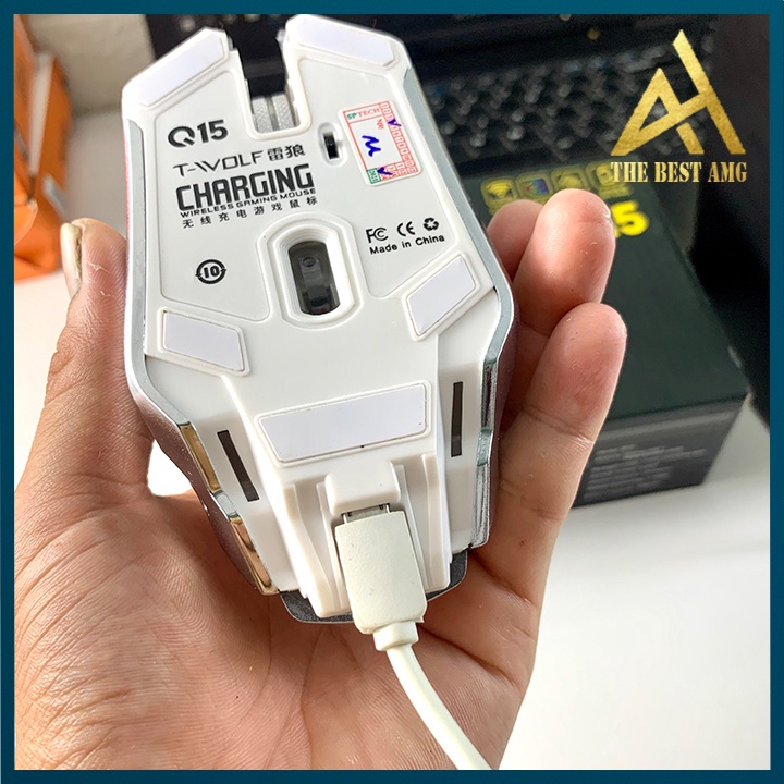 Chuột Không Dây Gaming Leg Rgb T-wolf Q15 Trắng Chuột Máy Tính Chơi Game Wireless Mouse Laptop Pc