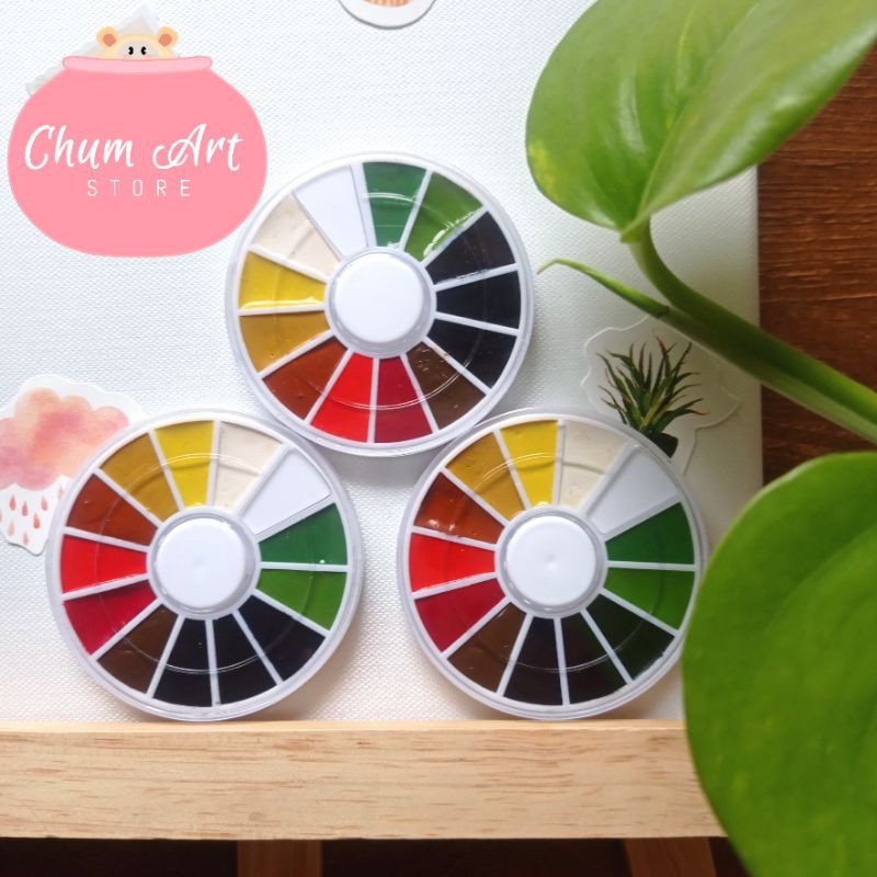 Pocket màu nước marie 0.8ml gồm 12 màu